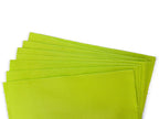 Lime green tear-away microfiber towel made from a soft, absorbent 80/20 blend. Reusable, machine washable, lint-free, and safe for cars, glass, screens, and countertops.