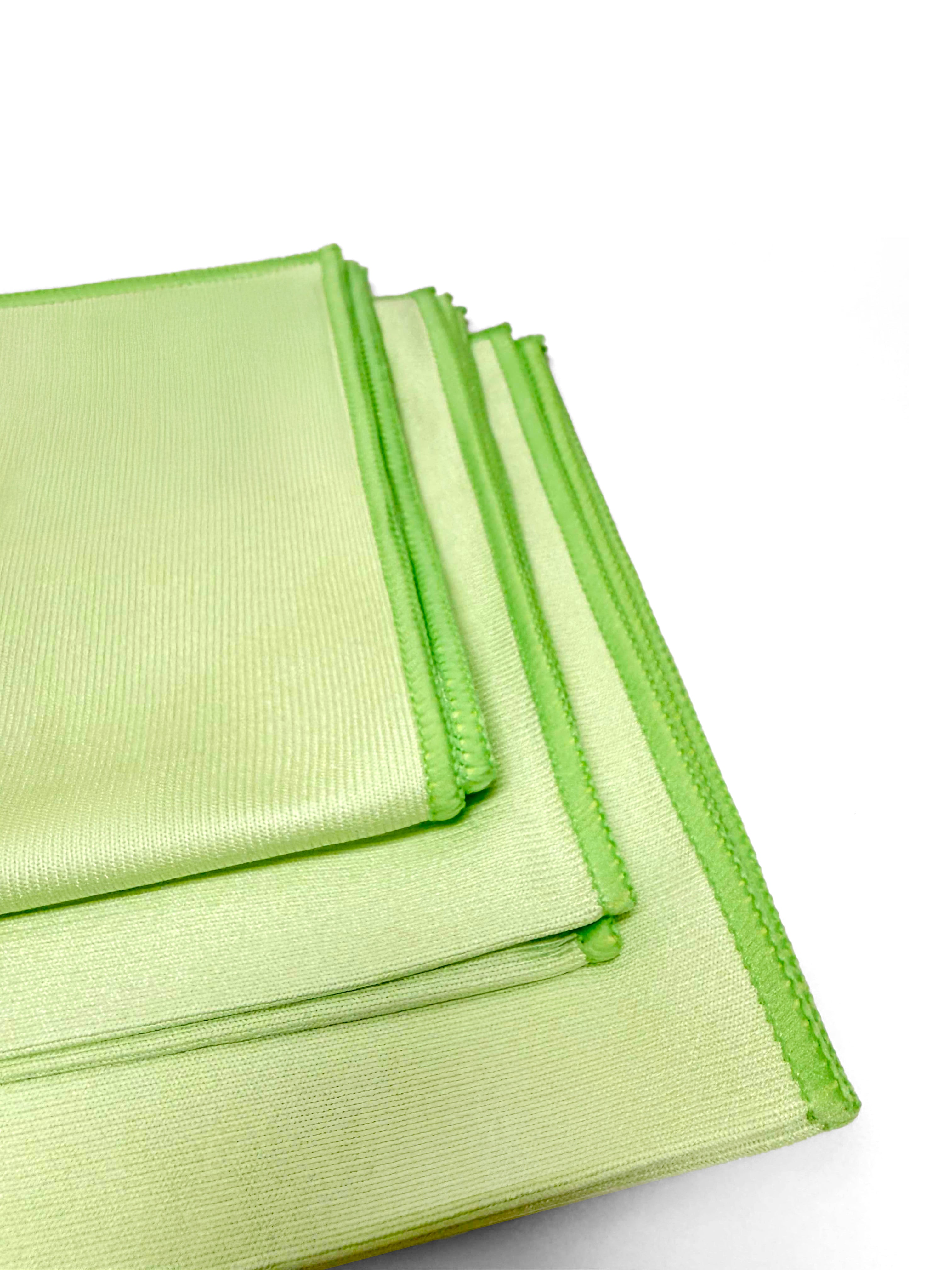 Two ultra-soft, lint-free microfiber towels for cleaning glass, mirrors, chrome, screens, and electronics. They quickly absorb moisture and remove fingerprints, dust, and smudges without streaks or scratches.
