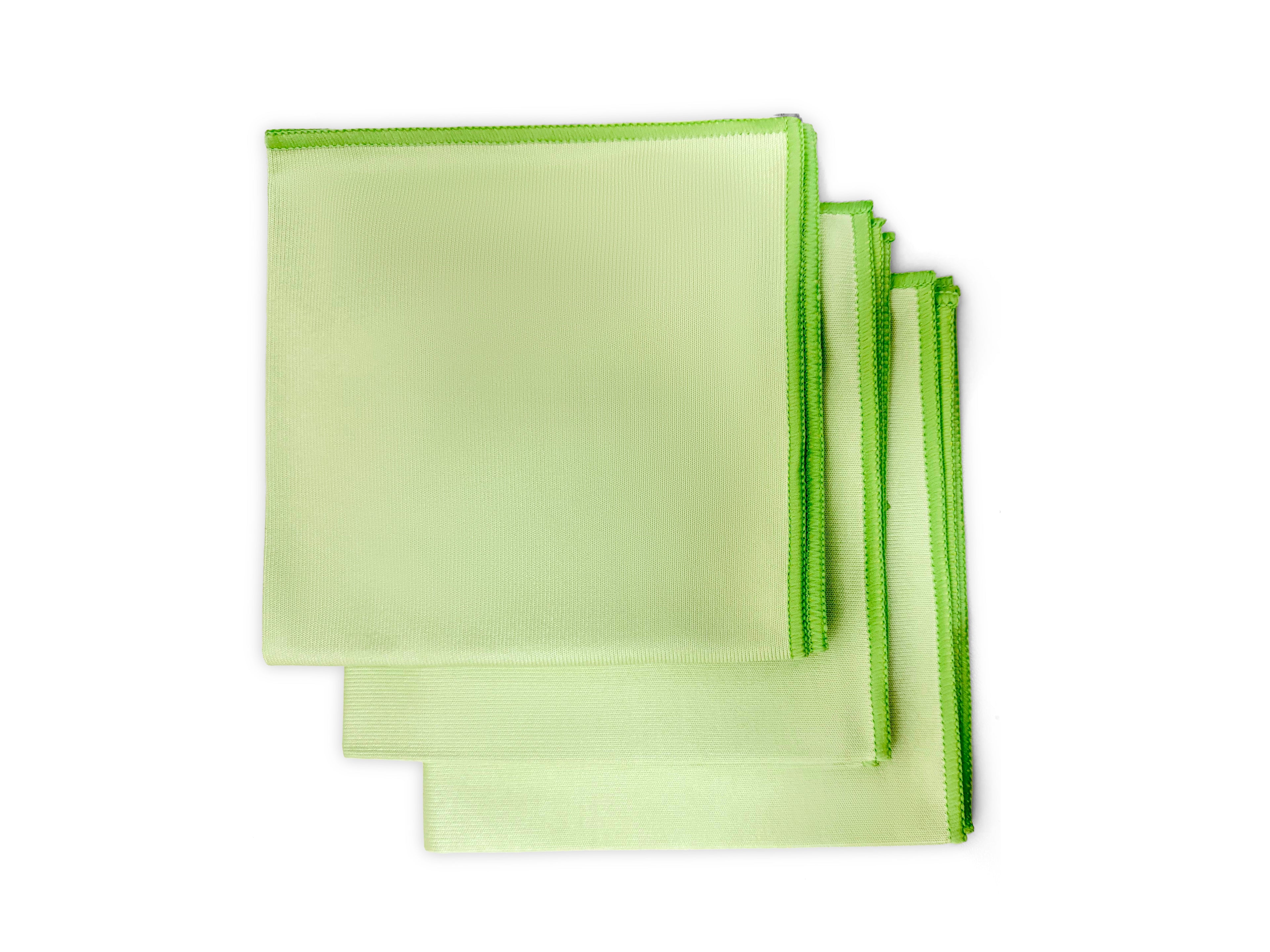 Two ultra-soft, lint-free microfiber towels for cleaning glass, mirrors, chrome, screens, and electronics. They quickly absorb moisture and remove fingerprints, dust, and smudges without streaks or scratches.